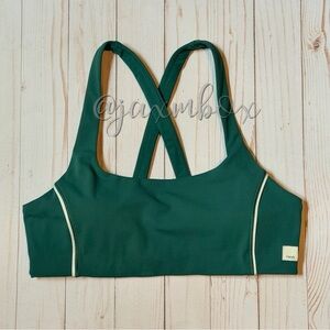 Vuori Daily Piped Bra Viridian Size Medium